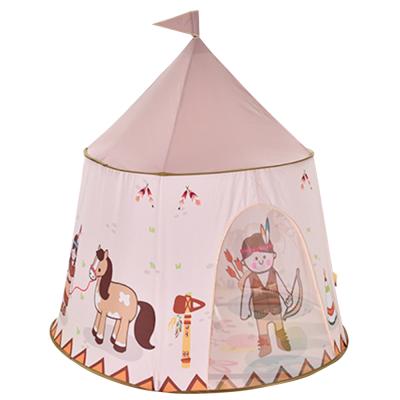 China Wholesale Traditional Indian Teepee Small House Frame Cotton Play Teepee Indoor Toy Tent for Kids Children Baby for sale