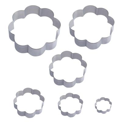 China Sustainable Stainless Steel Cookie Mold Flower Shaped Cookie Cutters For Baking Cookie for sale