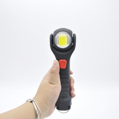 China Outdoor Multifunctional Rotate Led Strobe Emergency Flash Cob To Work Flash Light Rechargeable Aluminum for sale