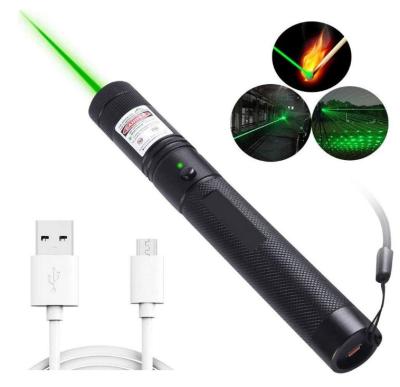 China PPT Presentation TOPCOM High Powerful Laser 303 Stars Cat Toy Flashlight USB Green Laser Rechargeable Indicator for sale