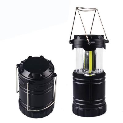 China Outdoor Portable Battery Operated 3W Folding Camping Lights Lantern Holder Hanging Flashlight Garden for sale