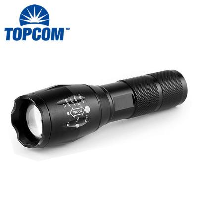 China XML T6 Outdoor Waterproof Military Tactical Individual Hand Torch Light Camping Defensive Camping Flashlight XML T6 LED Zoomable for sale