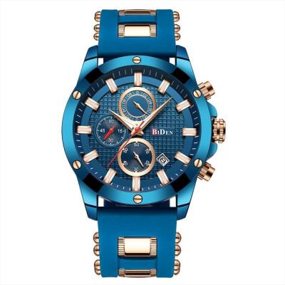 China Brand New Automatic Chronograph Military Quartz Sports Date BIDEN Waterproof Watch for sale