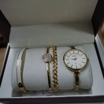 China Nonspecific Rocky Luxury New Women Gift Watch Sets With Wristband Straps for sale