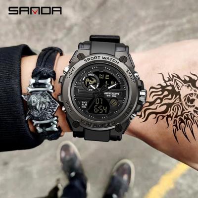 China Relogio Masculino Sanda 739 date brand automatic top luxury military quartz waterproof sports watch for sale