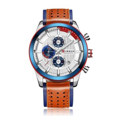 China Date CURREN 8292 Fashion New Arrival Calendar Men Chronograph Automatic Quartz Watch for sale