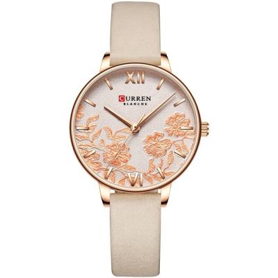 China CURREN non-specific stainless steel wrist watch for women quartz elegant ladies watch for sale