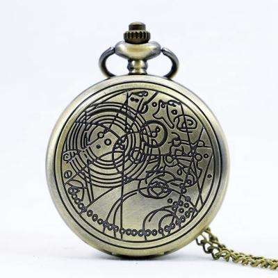 China Vintage Unspecific Doctor Steampunk Gift Quartz Bronze FOB Pocket Watch for sale