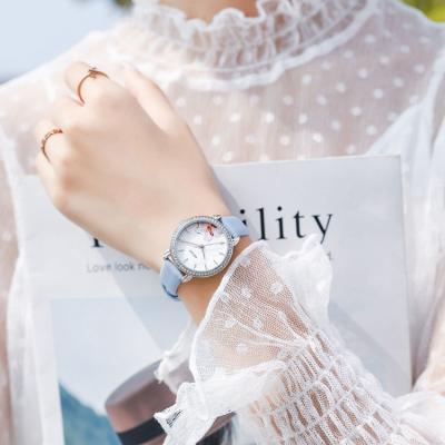 China KEZZI Water Resistant Japan Ladies Movement Leather Women Luxury Quartz Diamond Watch for sale