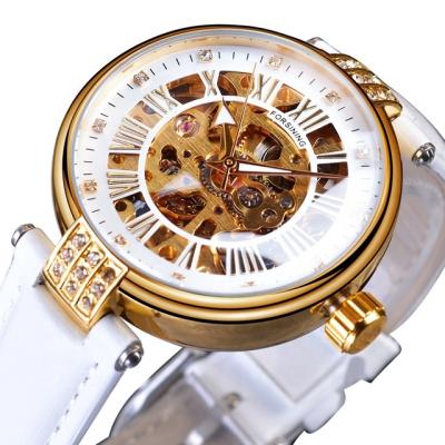 China Non-Specific Top Brand Forsining Ladies Fashion Skeleton Automatic Wrist Watch for sale