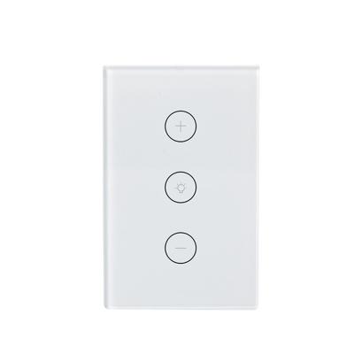 China Tuya Smart Life Wifi Dimmer Touch Switch Dimmer Light Touch Dimmer Switch 1 Standard APP EU/UK Band Remote Control Wifi Wall Work With Amazon Alexa Google for sale