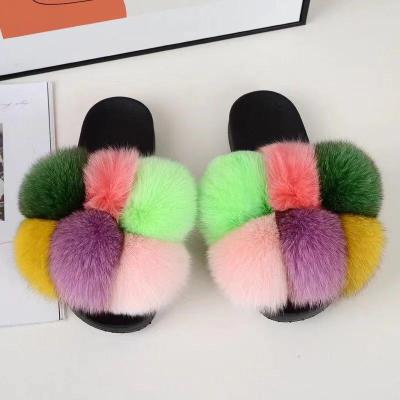 China Wholesale fur slippers and sandals fur mommy and me fur slippers bag 001 for sale