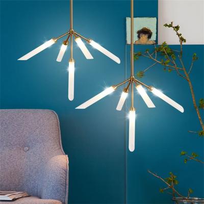 China Post-modern Branch Twigs Led Firefly Chandelier Chandelier Villa Restaurant Nordic Living Room Cherry Tree Branch Chandelier Lighting for sale