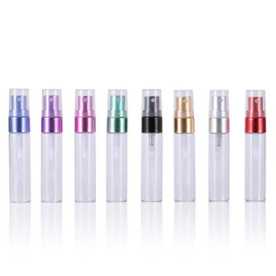 China Cosmetic Clear Mist 5ML Fine Spray Glass Bottle Cosmetic Glass Bottle 10ml With Spray Tops for sale