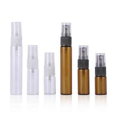 China Refillable 3ml 5ml 10ml Cosmetic Empty Sample Bottles Small Glass Perfume Bottle for sale