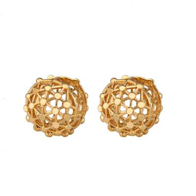 China Fashion New Style Lower Price Gold Coated Chunky Earrings Hoop Glitter Jewelry Earrings for sale