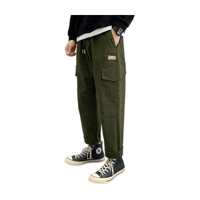 China Men's Joggers Anti-wrinkle Casual Tactical Pants Men's Multi-pocket Cargo Pants Hip Hop Solid Men's Sportswear Trousers for sale