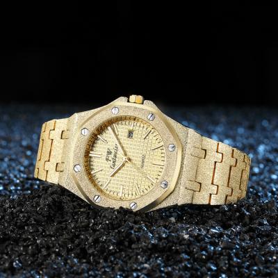 China Automatic Wholesale Online Quality Casual Date Men's Watch Japan Custom Made Day and Date Movement Gold Men's Watches with Low Price for sale