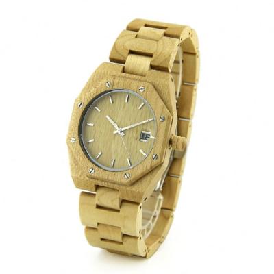 China Auto Manufacturer Supply Date OEM/ODM Engraved Custom Logo Wooden Wrist Watch Men's Watch Cheap Price for sale