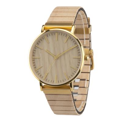 China Stock Products Non-Specific Online Minimalistic Shopping Kosso Oak Wood OEM Custom Watch Women for sale