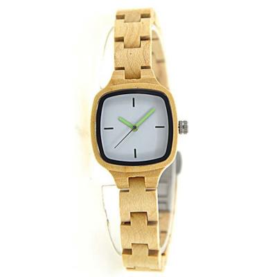 China Factory Fashion Chronograph Acacia Wood Stainless Steel Non-Specific Wholesale Back Wood Watch for sale