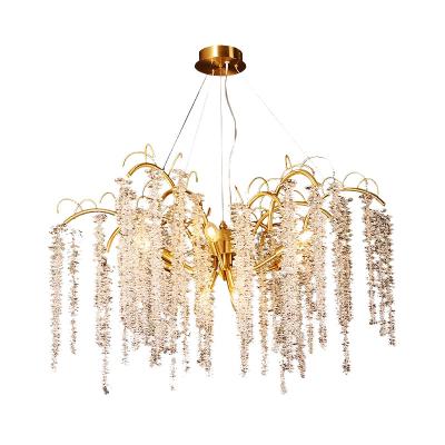 China Modern Luxury Gorgeous Product Hotel Pendant Light Crystal Chandelier Lobby Restaurant New for sale