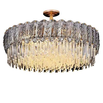 China Large Crystal Chandelier Modern Crystal Chandelier Project LED Pendant Light Hotel Lobby Villa Decoration Villa Light Modern Custom Luxury Modern Ceiling Chandeliers for sale