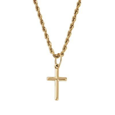 China High Quality Stainless Steel Cross Necklace Pendant Religious Cross Jewelry Pendant Necklace for sale