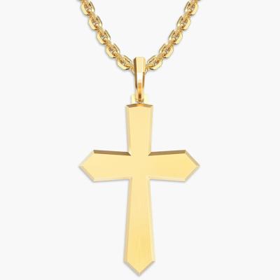 China High Quality Stainless Steel Classic Cross Pendant Necklace Jewelry Religious Cross Pendant Necklace for sale