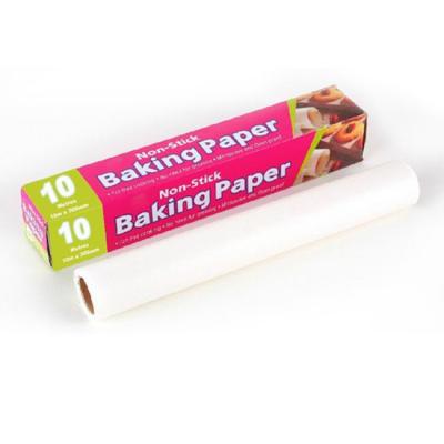 China Disposable Paper Roll Silicone Parchment Paper Disposable Non-Stick Greaseproof Baking for sale