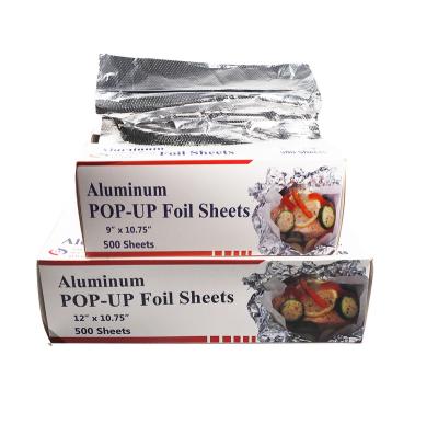 China Restaurant or Household Cooking Using Precut Pop Aluminum Foil Sheets for sale