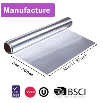 China Baking OEM Food Grade Kitchen Use Aluminum Foil Roll For Food Wrapping Aluminum Foil Embossed for sale