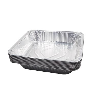 China Cooking Disposable Household Aluminum Foil Dish / Takeout Food Aluminum Foil Dish for sale