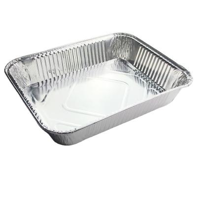 China Different Sizes Eco - Friendly Disposable Metal Aluminum Foil Trays Tray Food Aluminum Container for sale