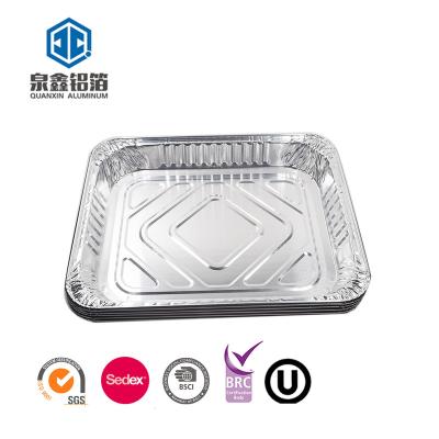 China Half Size Steamer Table Pans And Lids Heavy Duty Foil Pan Aluminum Shallow Pan Cooking for sale