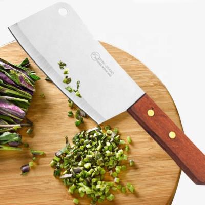 China Durable Cheap Chinese Cleaver Stainless Steel Cleaver Knife With Wooden Handle for sale