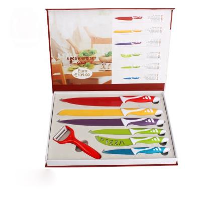 China Disposable Fancy Gift Box Packed Swiss Line Not To Stick Kitchen Knife for sale