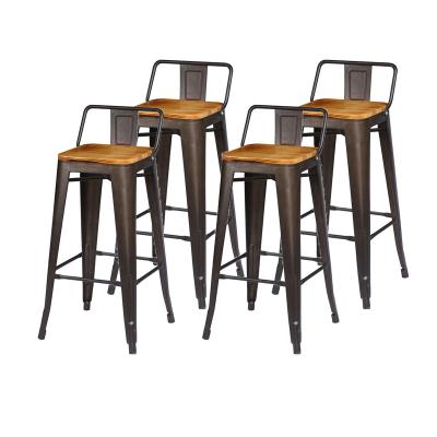 China KD Back Factory Hot Selling Classic Fancy Outlet Metal Bar Chair For Restaurant Cafe Home Bar for sale