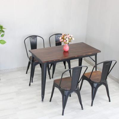 China High Efficiency Modern Restaurant General Use Industrial Dining Chairs Conference Cafe And Dining Table Set for sale