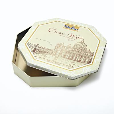 China Metal Promotion Customized Cake Cookie Cookie Tin Can For Packaging for sale