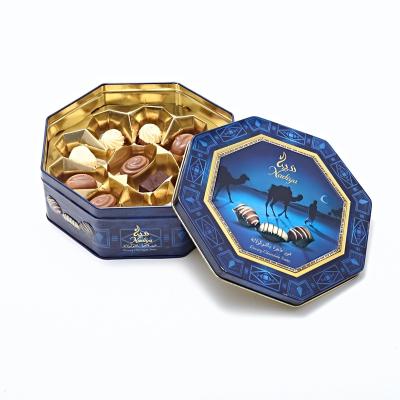 China Promotion Empty Sweet Boxes And Decorative Tin Boxes Containers For Candy for sale