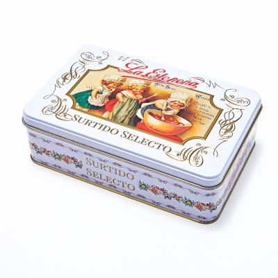 China Recycled Materials OEM Factory 2022 New Launched Rectangular Gift Tin Box for sale