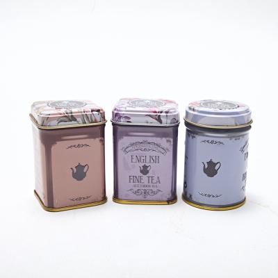 China Wholesale custom small mini tea packaging round tinplate storage box promotion candy tin box for sale