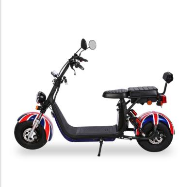 China 2021 EEC COC Certificate Citycoco 1500W/2000W 60v12ah/20ah Dual Battery Adults Unisex Electric Scooter removeable battery for sale