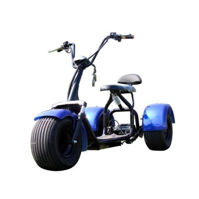 China Amoto 1500w unisex passenger tricycle electric cargo tricycle with three seat three wheel adult car fashionable leisure for sale