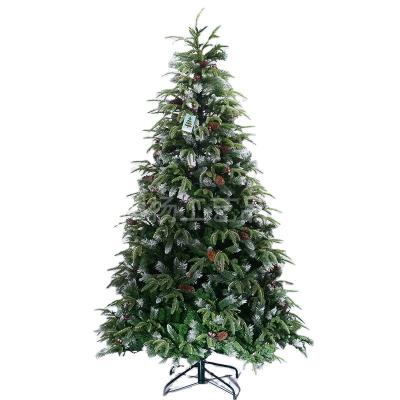 China Festival Use 2022 210cm PVC Christmas Tree Fruit Christmas Tree Red White Mixed Christmas Trees for sale