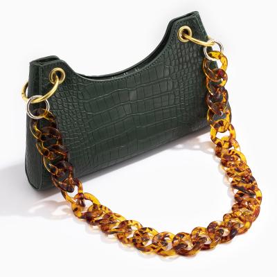 China Acrylic + Alloy Wholesale Hot Sale Minimalist Unique Fashionable Popular Style Bags Latest Long Chains Money Bag Chain for sale