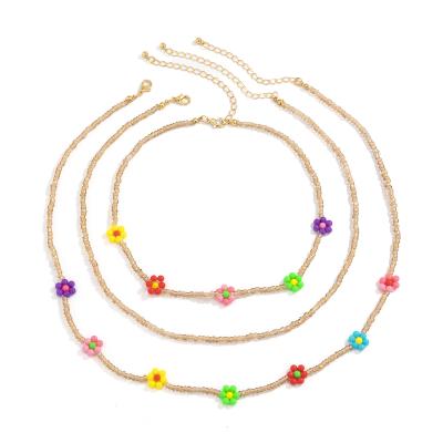 China Wholesale TRENDY Simple Choker Necklace Fashion Women Fashion Pendant Rice Beads Necklace for sale