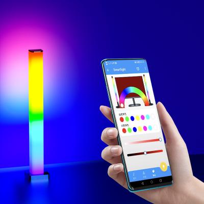 China USB App Driver Computer Desk Decoration RGB Modern Music Rhythm Table Lamp Remote Control Color Led Light For Living Room for sale