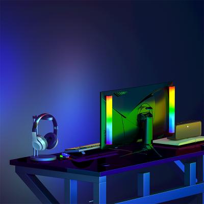 China Modern TV Control Desktop Mobile Computer APP Night Light RGB Atmosphere Game Collection LED Decorative Atmosphere Audio Light for sale